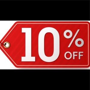 Storewide sale 10% and free shipping